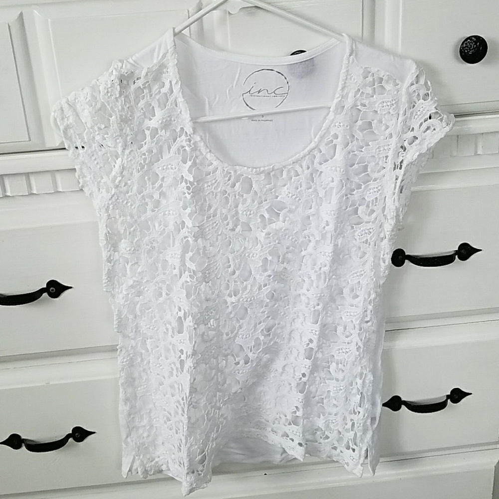 Inc International Concepts lace T
